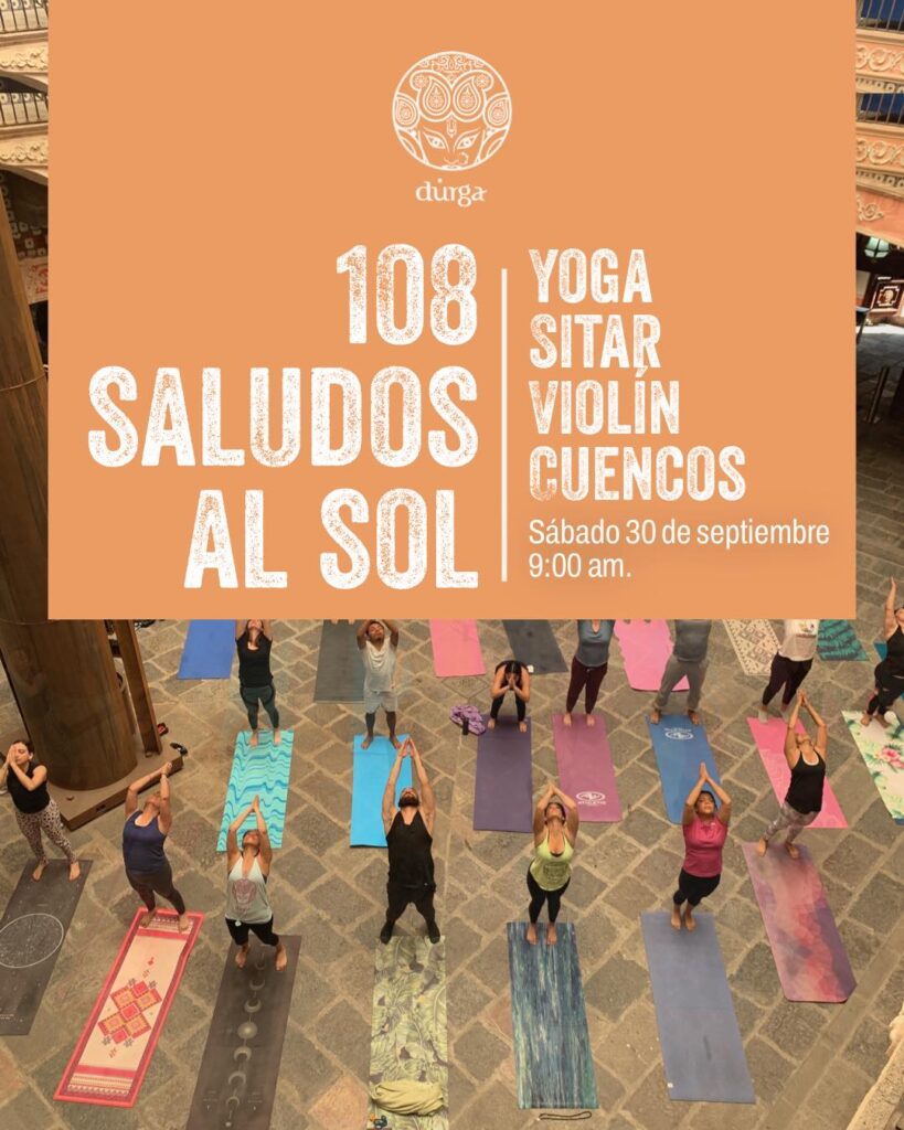 @leoponceviolin en sesión de yoga en la BUAP