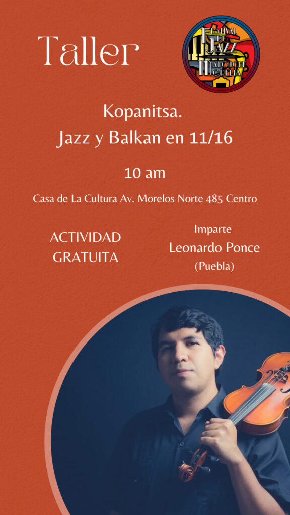 Leonardo Ponce en el Festival de Jazz Manouche de Morelia