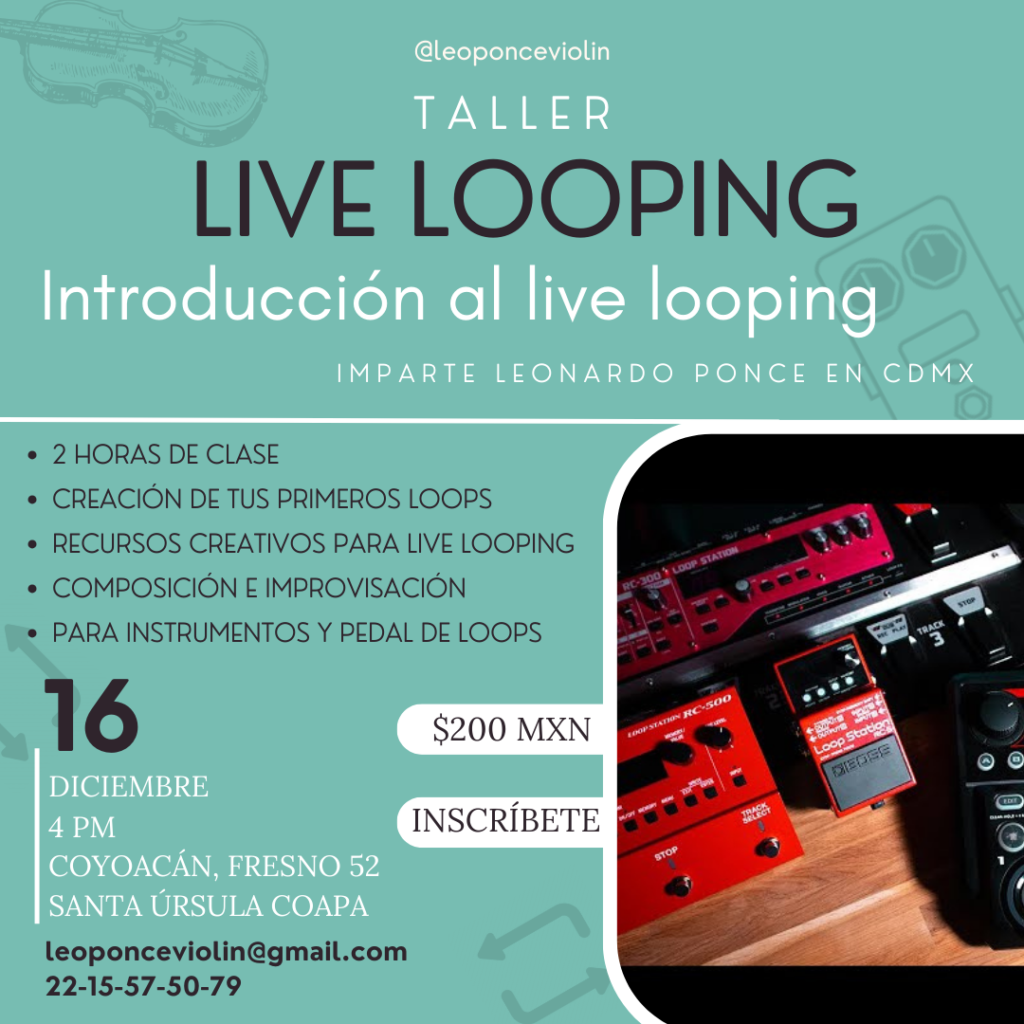 Taller de live looping en CDMX