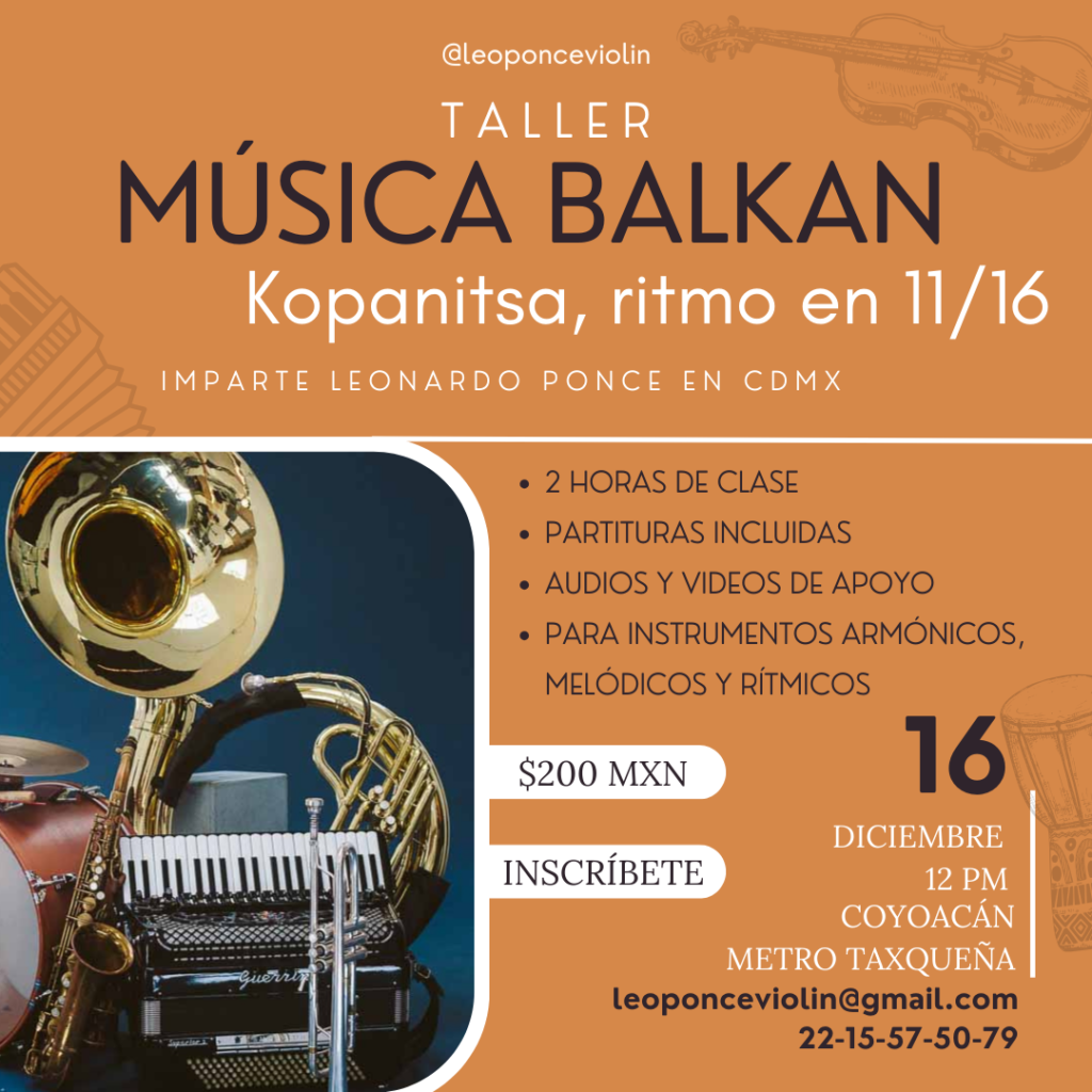 Taller de música balkan en Ciudad de México