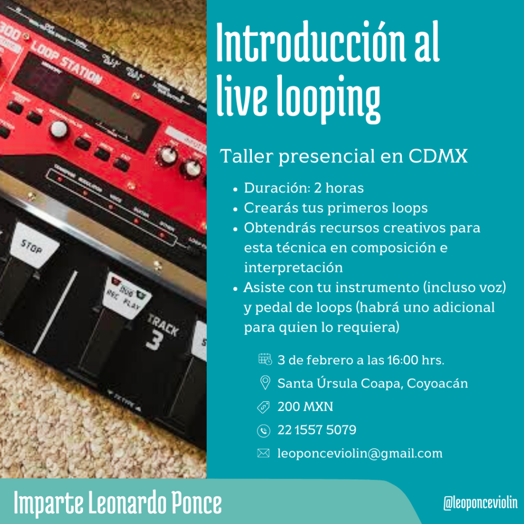 Clases de live looping en CDMX