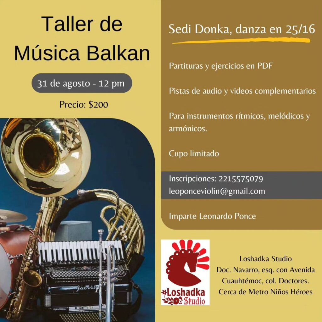 Taller de música balkan en CDMX