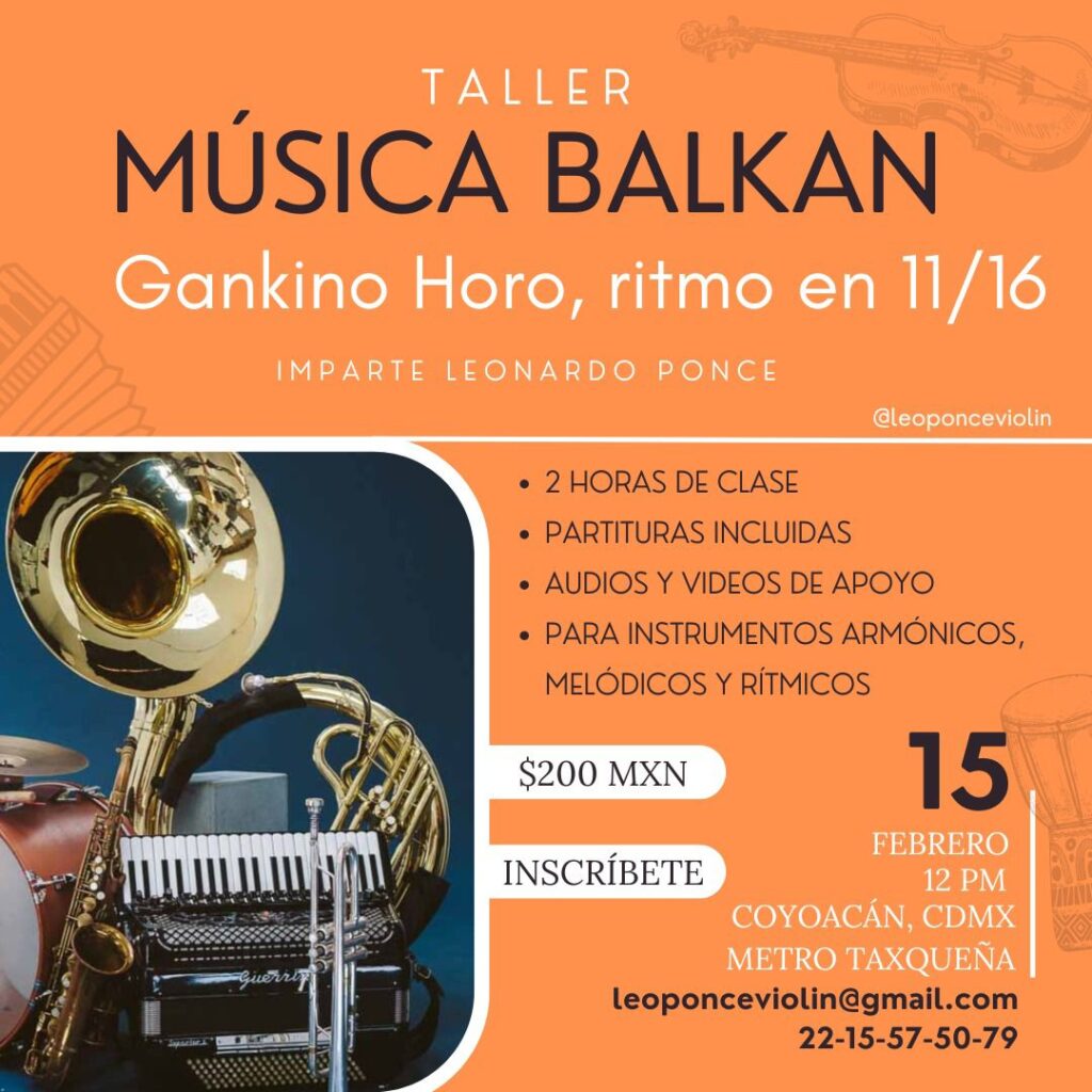 Taller de música balkan en Coyoacán